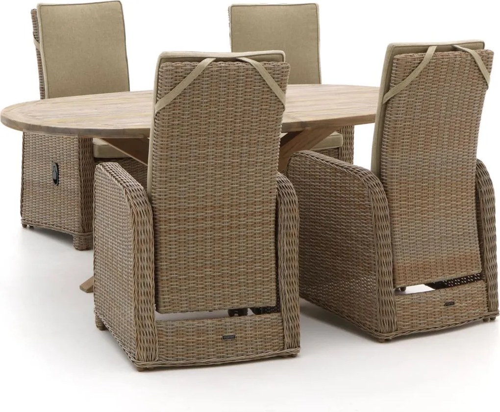 Diningset Intenso  | 4 personen | Tuinset teakhout | 5-delig | Kees Smit Tuinmeubelen