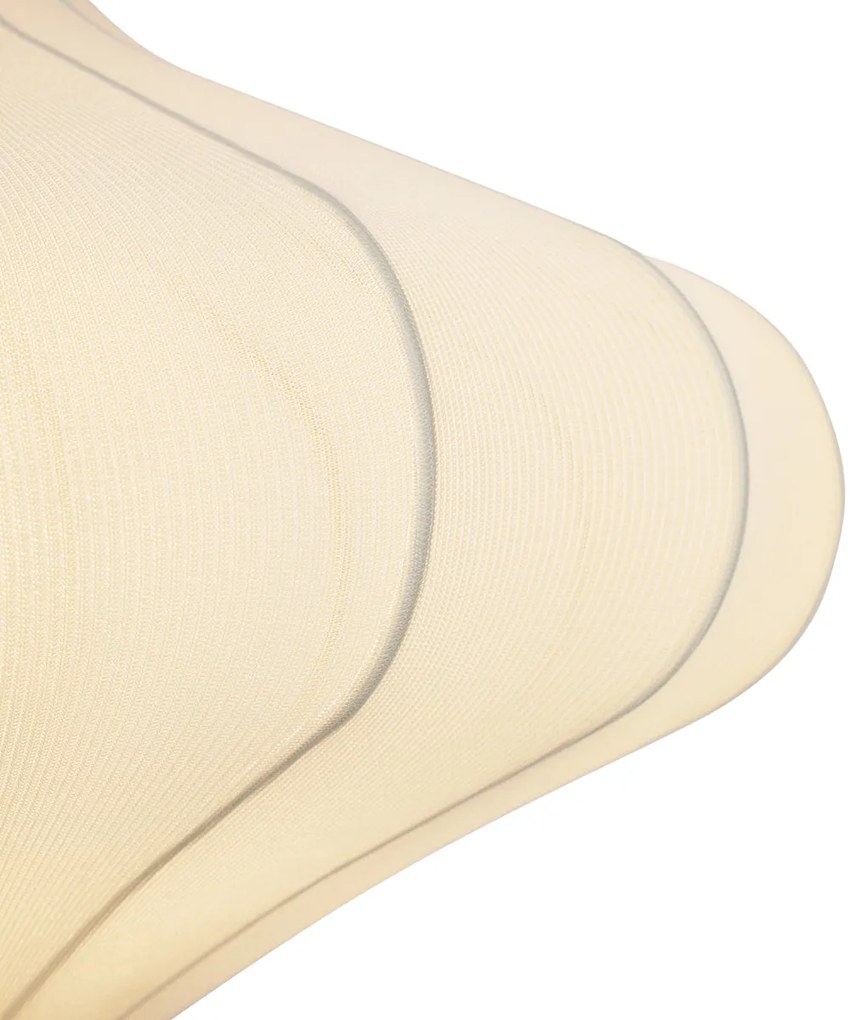 Stoffen Eettafel / Eetkamer Japandi hanglamp beige 50cm 3-lichts - PluJapandi E27 rond Binnenverlichting Lamp