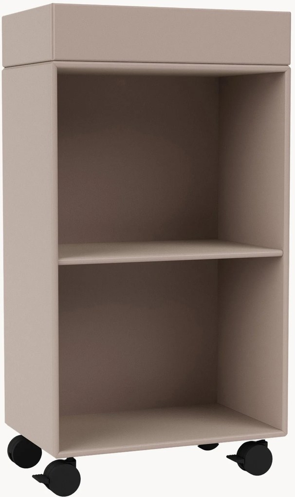 Handgemaakte badkamerkast Preppy met wielen