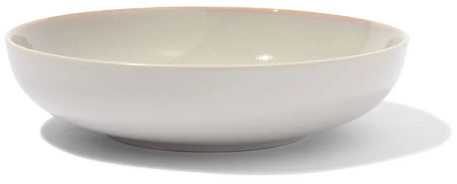 HEMA Diep Bord Ø21cm Helsinki Reactief Glazuur Lichtgrijs (lichtgrijs)