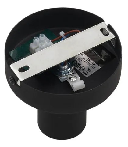 Design plafondlamp zwart met smoke fading glas - Pillon