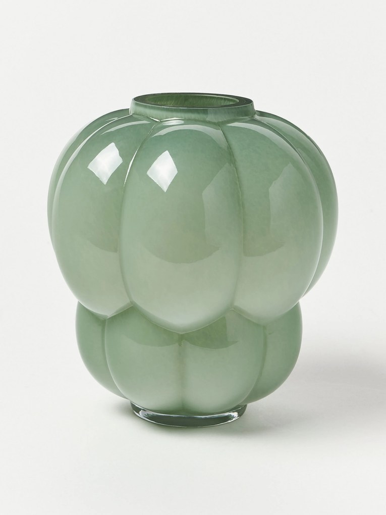 Mondgeblazen glazen vaas Uva, H 22 cm