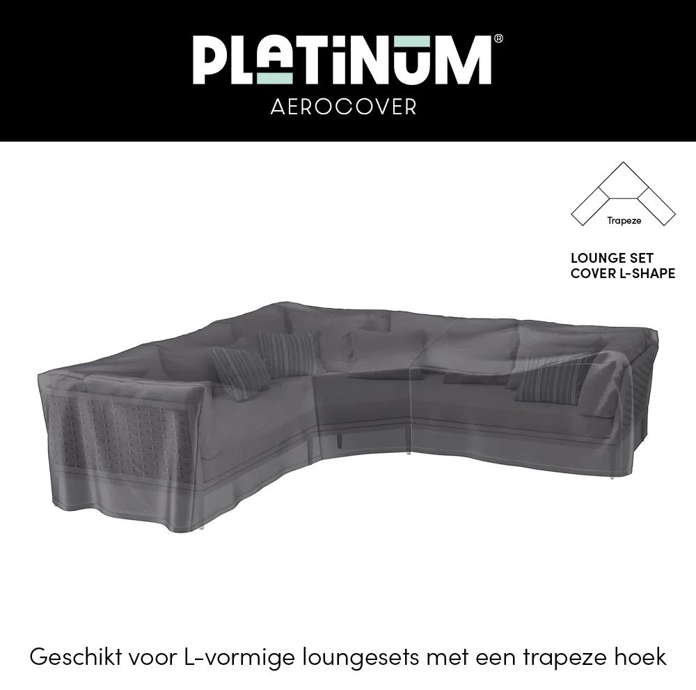 Platinum Aerocover loungesethoes 300x300 cm - L-vorm trapeze
