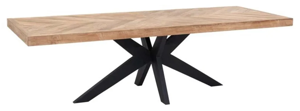 DTP Home Masterpiece Einstein Teak Eettafel Hongaarse Punt 260 Cm - 260 X 100cm.