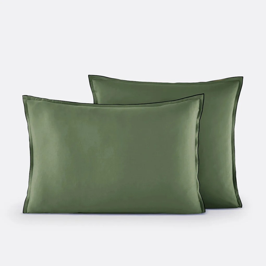 Kussensloop in gewassen katoensatijn van 118 draden, Victor uni