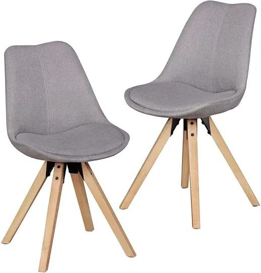 2 stoelen Lichtgrijs
