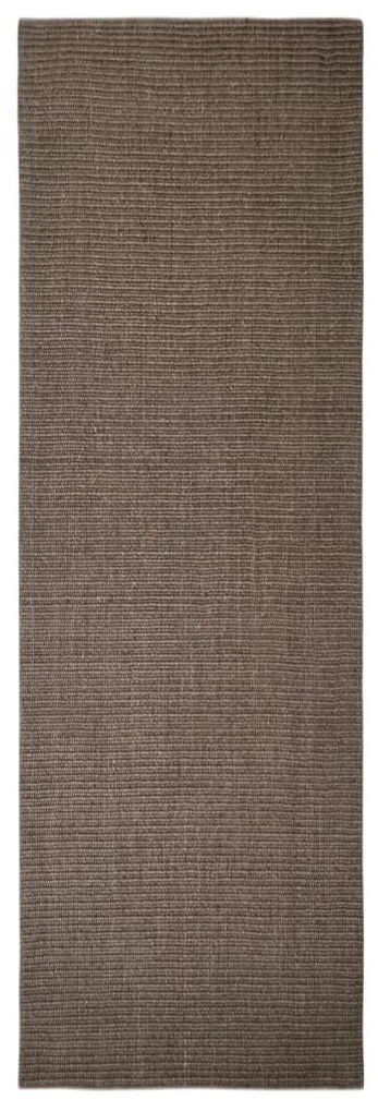 vidaXL Vloerkleed 80x250 cm natuurlijk sisal bruin