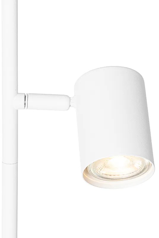 Moderne vloerlamp wit 3-lichts - Jeana Modern GU10 Binnenverlichting Lamp