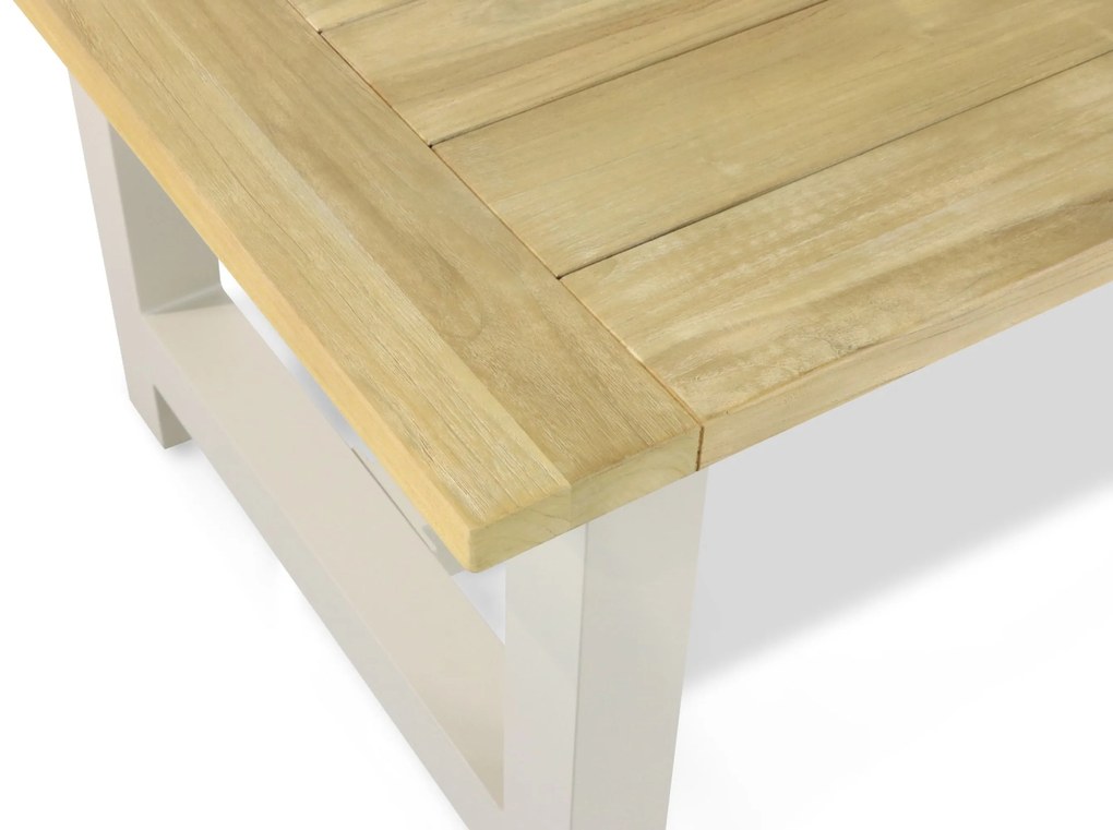 Tuinset 6 personen 260 cm Kunststof Taupe Lifestyle Garden Furniture Salina/San