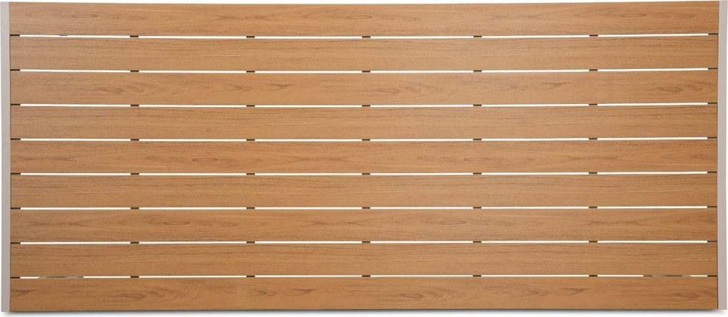Tuinset 6 personen 210 cm Kunststof Zand/Beige Domani Furniture Alba/Creta