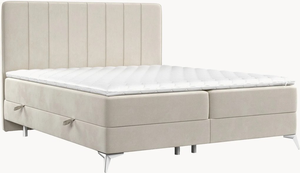 Handgemaakt fluwelen divan bed Aggaz met opbergruimte, H2