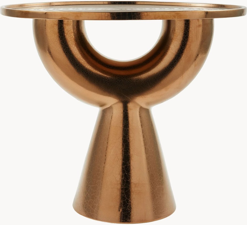 Ronde bijzettafel Anish van keramiek