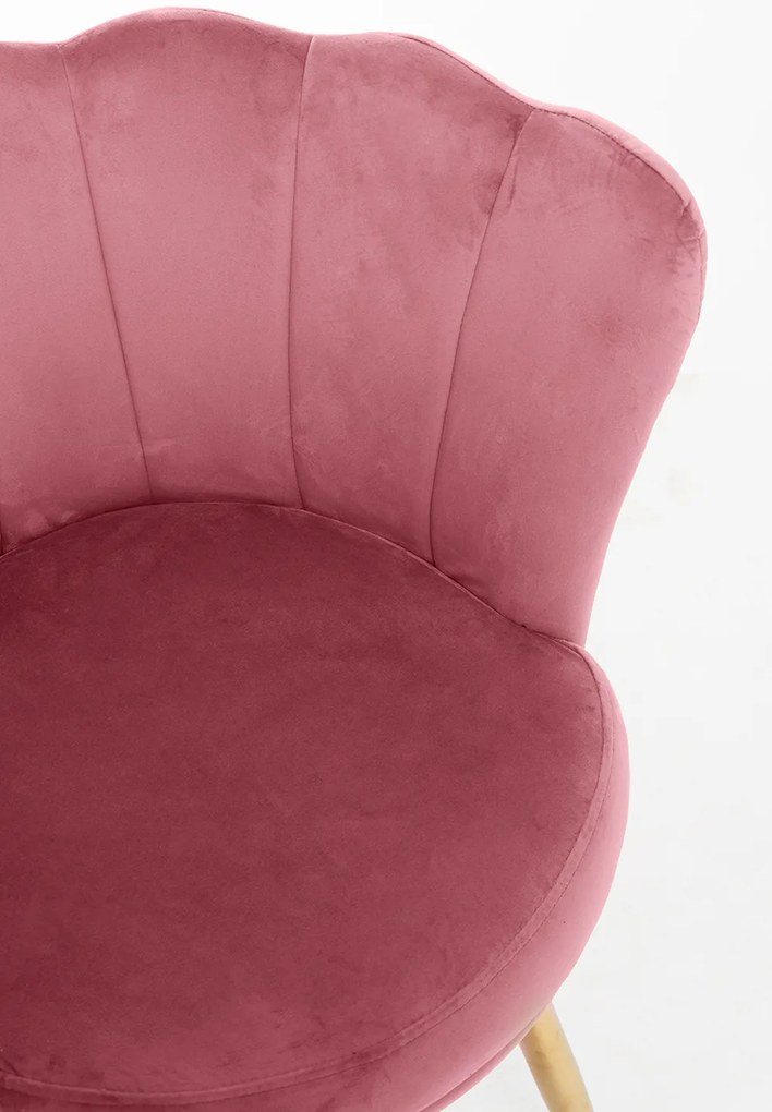 Dunsa stoel van goudfluweel