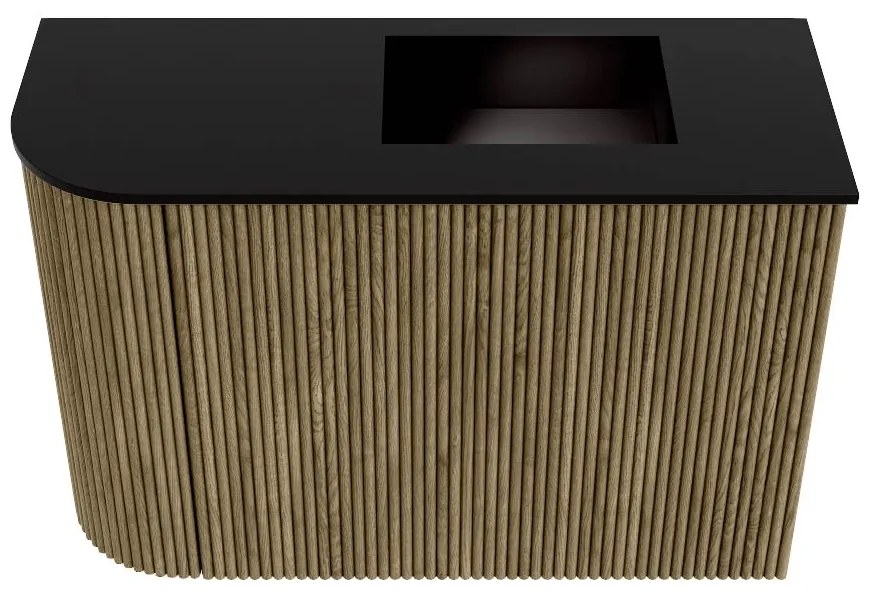Mondiaz Joya 60cm toiletmeubel ronding links dusk met wastafel faye rechts 1 kraangat urban
