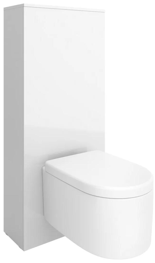 Muebles Slim toiletreservoir ombouw hoogglans wit 130cm