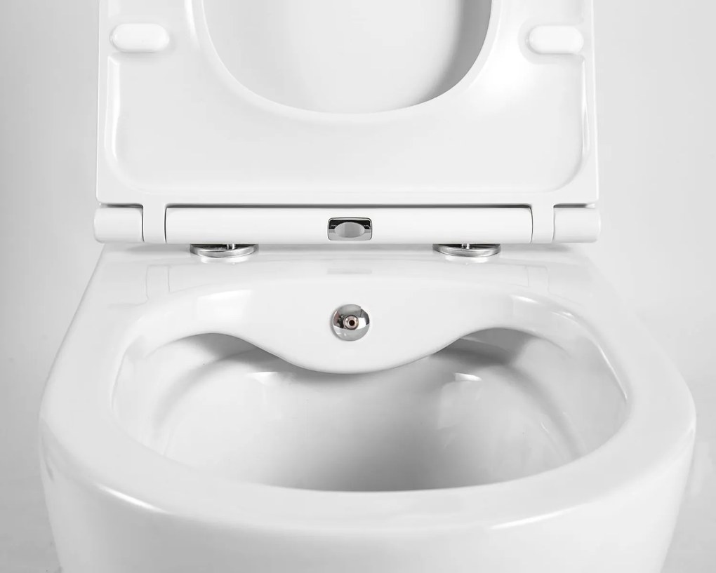 Sanigoods Pieter randloos toiletpot met bidetsproeier wit glans