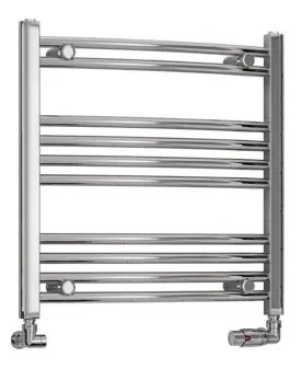 Eastbrook Wendover gebogen handdoekradiator 60x60cm 208W chroom