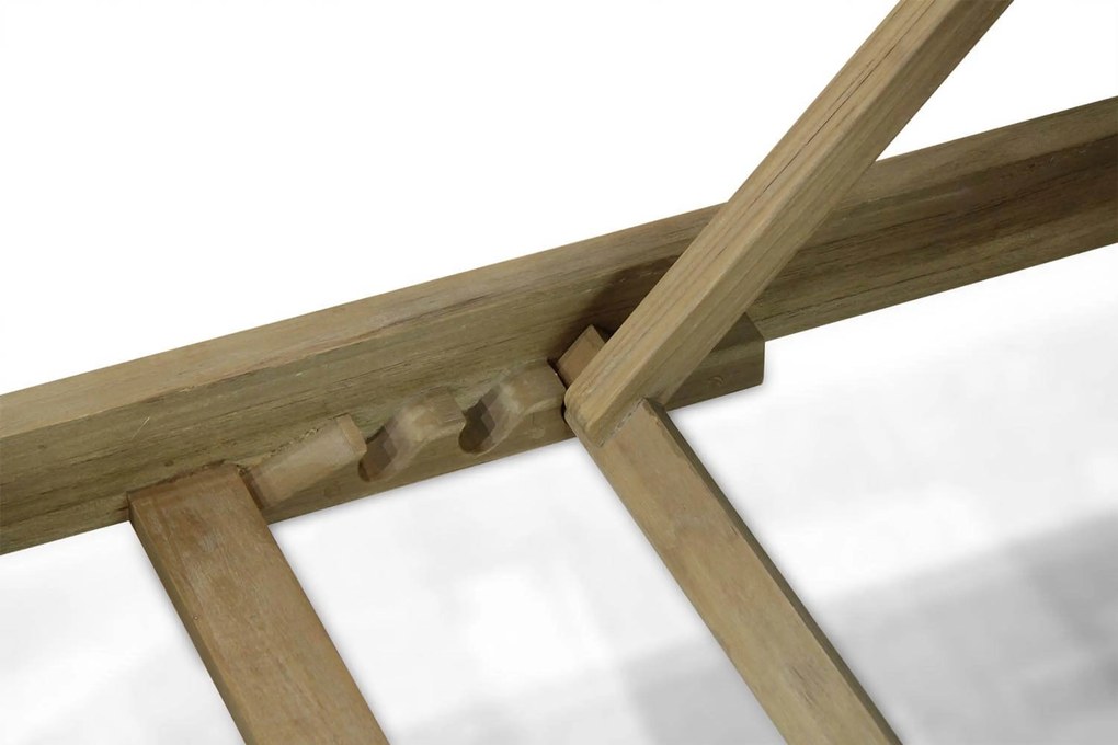 Santika Furniture Santika Arlington Ligbed Met Sahara Kussen Teak Old Teak Greywash