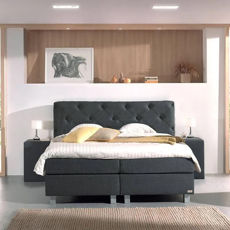 DreamHouse Bedding Boxspringset - Bergamo Comfort 160 x 200, Montagekeuze: Incl. Montage