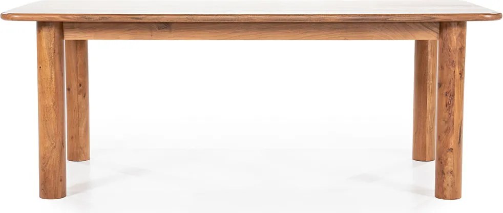 Retro Eettafel Van Acaciahout 240 Cm - 240 X 100cm.