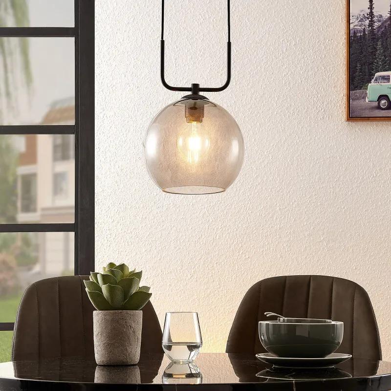 Dasita hanglamp, rookglas, 1-lamp - lampen-24