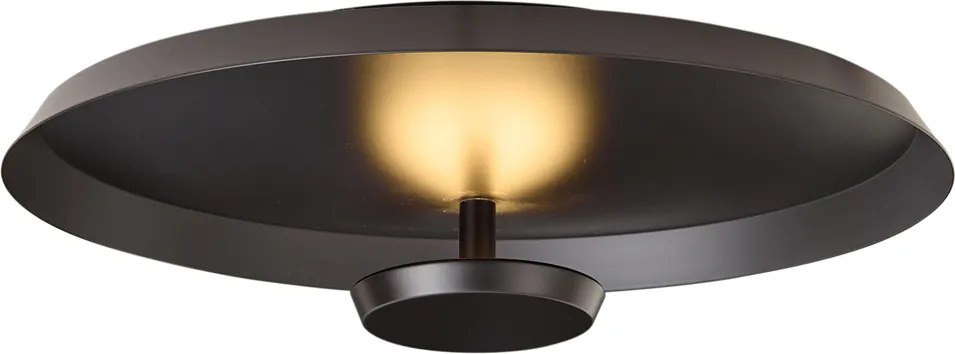 Moderne plafondlamp mat zwart incl. LED 3-staps dimbaar - Sombra