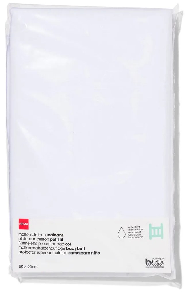 HEMA Molton Matrasbeschermer Ledikant 50x90 Waterdicht