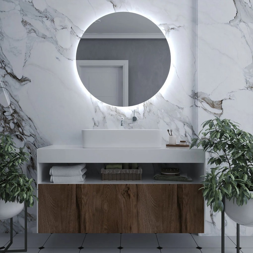 Ronde spiegel met verlichting E2