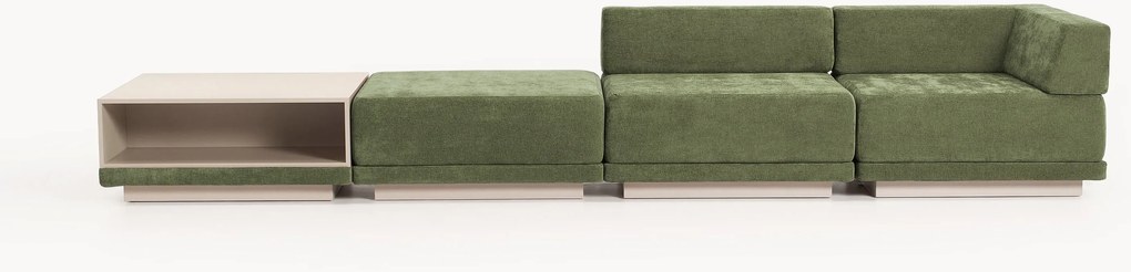 Modulaire bank Colin (4-zits) met salontafel & poef