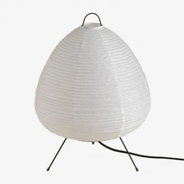 Tafellamp ↑44 Cm In Rijstpapier Gogian Wit - Sklum
