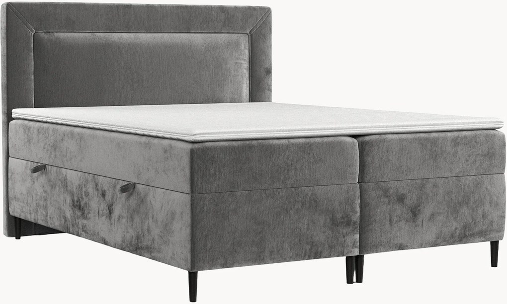 Handgemaakt chenille divanbed Noble met opbergruimte, H3