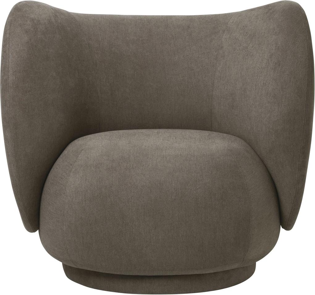 Ferm Living Rico Brushed fauteuil Brown