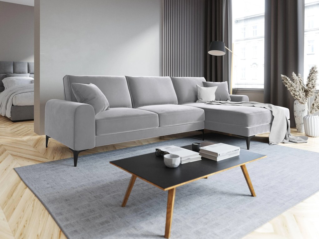 4.5-zitshoekbank Madara rechts velvet | Mazzini Sofas
