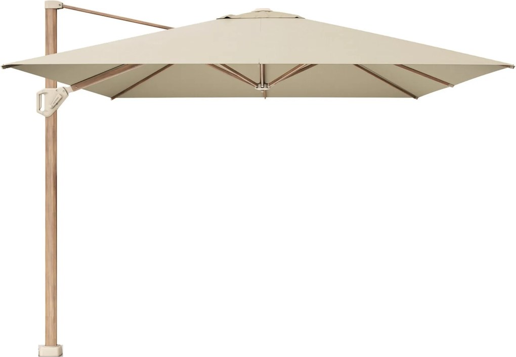 Challenger T1 premium parasol 400x300 cm teak champagne