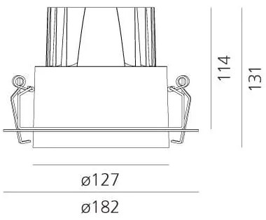 Artemide Architectural -   Plafondlamp spots Picto Zilver  Aluminium