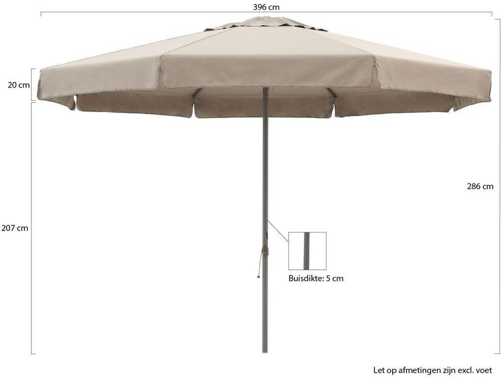 Shadowline Bonaire parasol ø 400cm