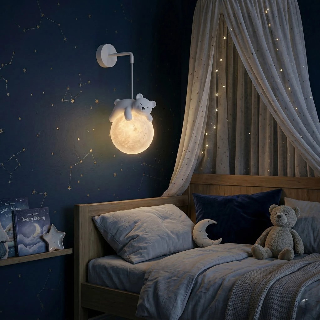WANDLAMP WHITE BEAR G161-1W