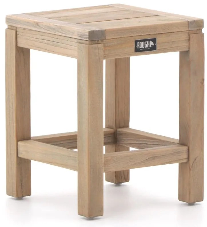Bijzettafel tuin ROUGH | Vierkant  | Tuintafel Teakhout | 35x35cm | Kees Smit Tuinmeubelen