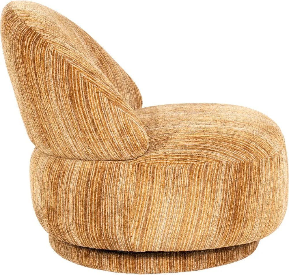 Retro Stoffen Fauteuil Mosterd