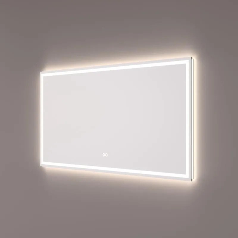 Hipp Design 9000 spiegel 90x70cm met LED verlichting, touchdimmer en spiegelverwarming