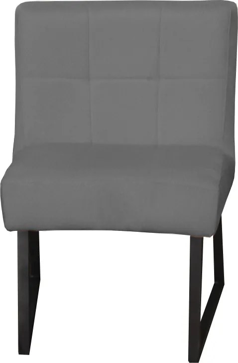 Eetkamerstoel - Amsterdam - geschikt voor ronde tafel - stof Element cementgrijs 23