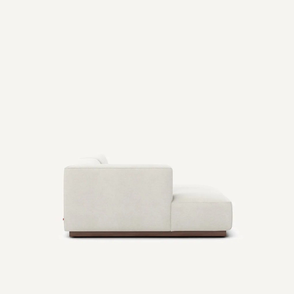 Hoekbank links in linnen fluweel, JACOPO