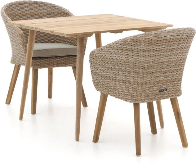 Intenso Tropea/ROUGH-K 90cm dining tuinset 3-delig - Laagste prijsgarantie!