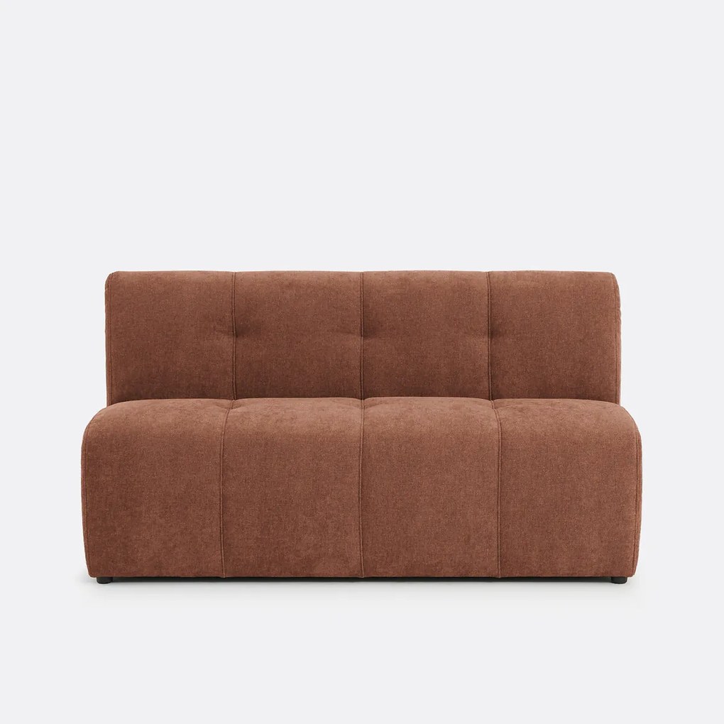 Modulaire bank, 3-zits, van fijn chenille, ANETA