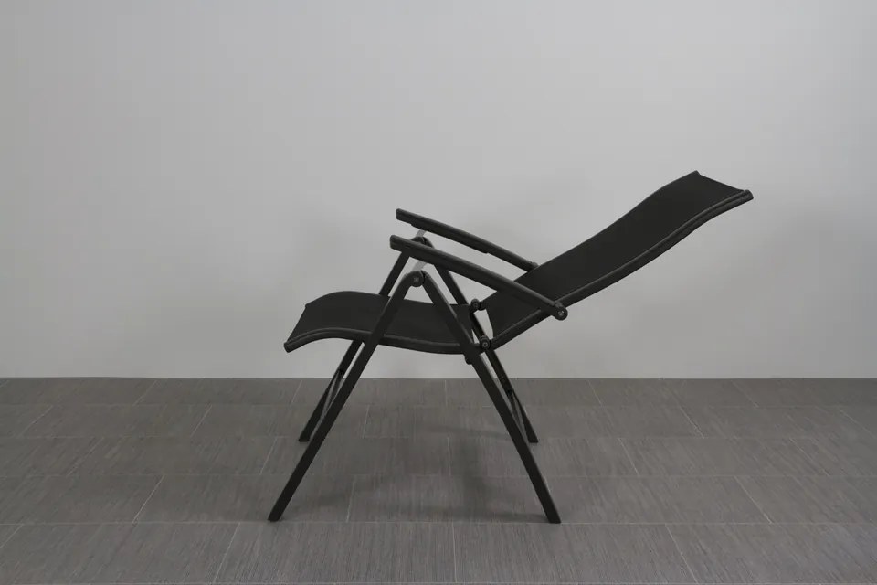 Kettler Altura/Edge verstelbare aluminium tuinset voor 6 personen 220x95 cm. - Antraciet