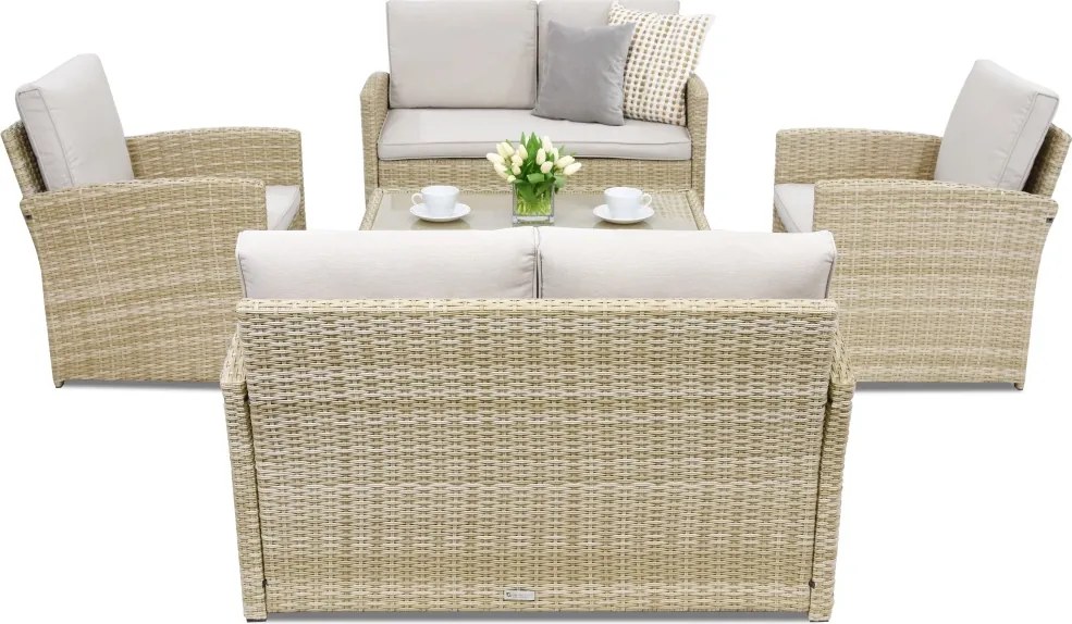 Monaco Coffee 6 Tuinpunt tuinmeubelen beige