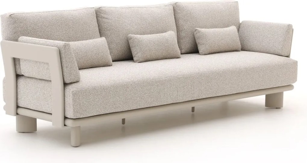 Loungebank Tuin Bellagio   | Aluminium | 3 personen | Tuinbank Beige | 240cm | Incl. kussens | Kees Smit Tuinmeubelen