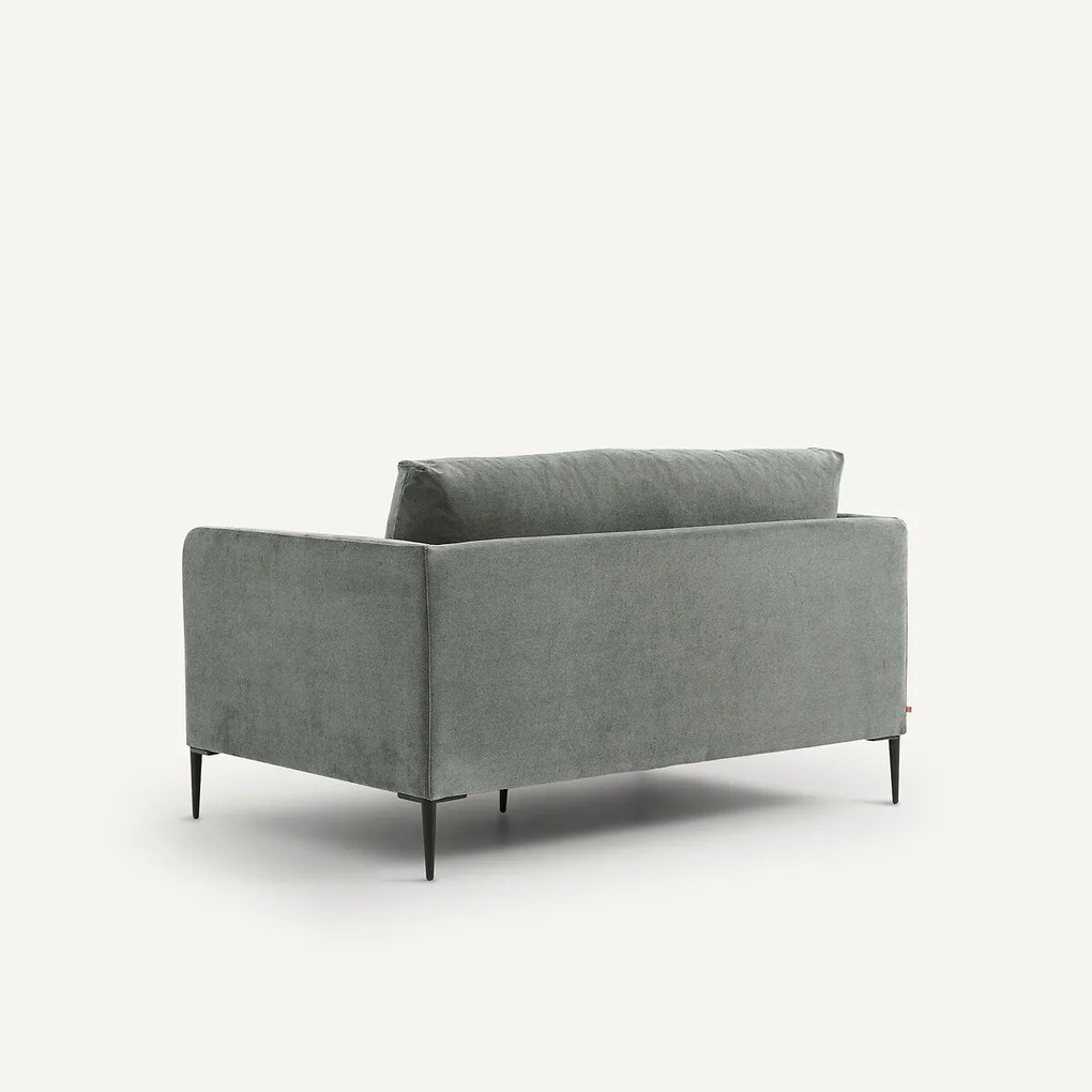 2-zitsbank in stonewashed fluweel Oscar, ontwerp Emmanuel Gallina