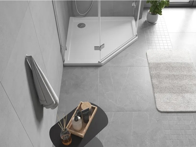 Mexen Flow kwadrant douchebak slim 90 x 90 cm, wit glans - 46P109090
