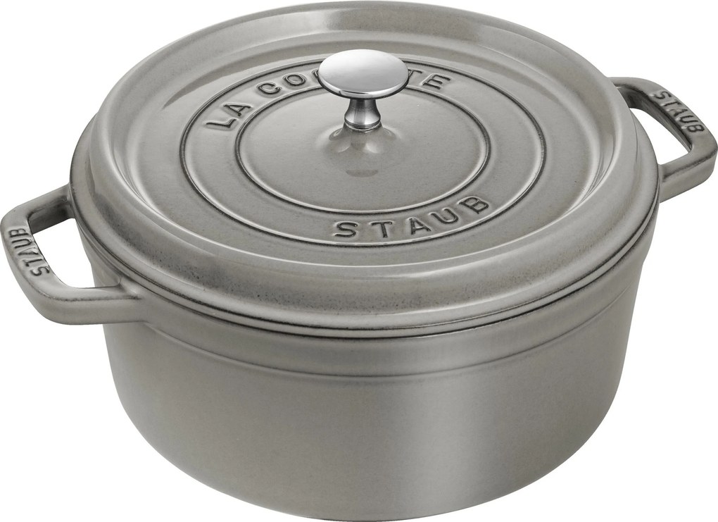 Staub La Cocotte Cocotte 26 cm / 5,25 l, Rond, Grafietgrijs - La Cocotte - Staub